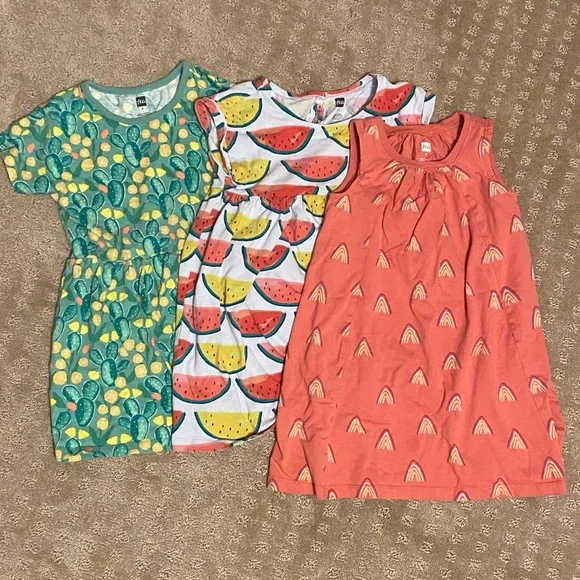 Lot of 4 Tea Collection 4T Summer Dresses Toddler Girl EUC! - Picture 2 of 5